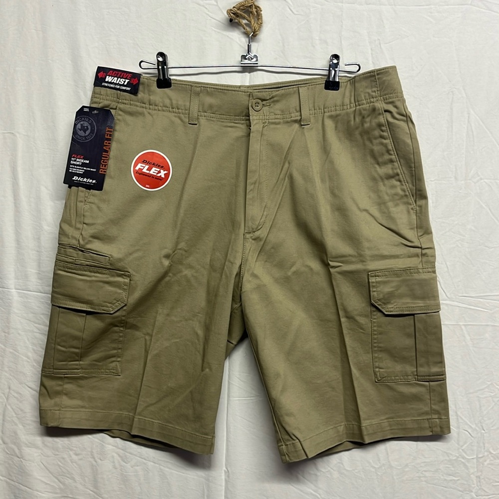 Mens 38 waist Dickies Active Waist Flex Regular Fit 11" inseam Cargo Shorts